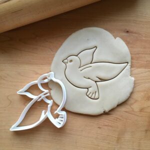 Cookie Bird Dove Cookie Cutter for Baking Biscuits Cake Fondant Decorations Suitable Size Durable Mold Made in India for Weddings, Peace Themed Parties, Spring Celebrations, and Crafti