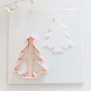 Christmas Tree Cookie Cutter for Holiday Baking and Polymer Clay Crafts Tree Shape Clay Cutter for Sugar Cookies Fondant DIY Earrings Ornaments Gift Tags and Festive Christmas