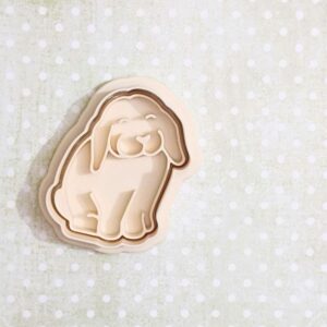 Floppy ear bunny cookie cutter set for Easter cookies fondant pastries baking perfect for spring celebrations kids crafts cake decorating baby shower treats school projects and holiday