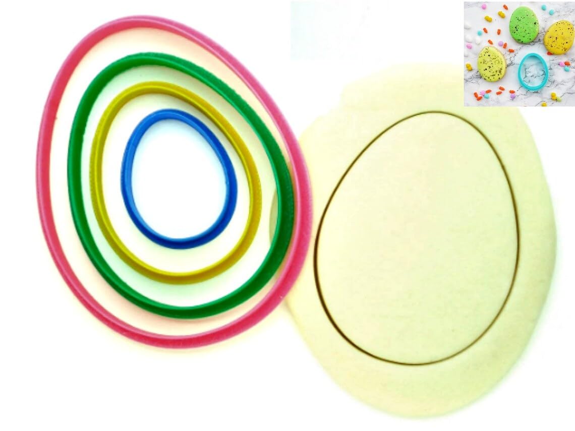 Egg Cookie Cookie Cutter for Easter, Spring, Kids Parties, Breakfast-Themed Events, Suitable Size, Made in India - Image 2