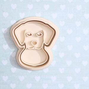 Labrador Dog Cookie Cutter Set for Baking Pet Theme Cookies Fondant Sugar Paste Cupcake Decoration DIY Craft Supplies for Dog Lovers Kids Birthday Party Animal Rescue Events