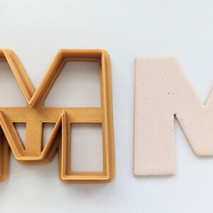 Alphabet Letter M Cookie Cutter for Biscuit Fondant Pastry Dough Letter M Polymer Clay Cutter for Custom Clay Art Personalized Baking Alphabet Shape Cutter for DIY Craft Projects
