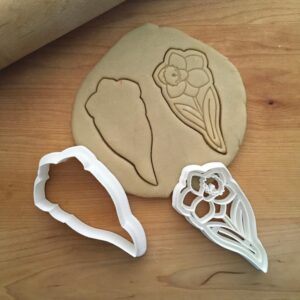 Set of 2 Daffodil Cookie Cutters, Suitable Size Cookie Cutters for Spring and Floral-Themed Baking, Perfect for Easter, Weddings, and Garden Parties, Made in India