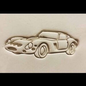 Black Ferrari GTO Classic Sports Car Cookie Cutter Cookie Vintage Car Cookie Mold for Auto Enthusiasts Birthday Parties Racing Fans Kitchen Tool for Baking and Craft Projects