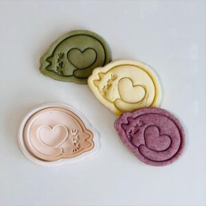 Black Cat Cookie Cutter cookie Love Heart Cat Biscuit Fondant Mold for Pet Lover Themed Baking Decorated Cookies Clay Craft DIY Party Treats