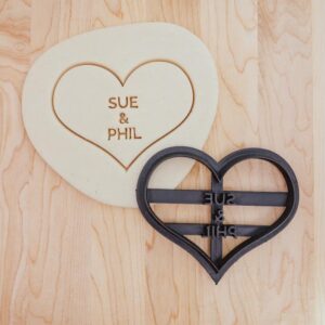 Custom Heart Cookie Cookie Cutter for Wedding, Valentine, Engagement, and Love-Themed Cookie Designs – Ideal for Baking, DIY Gifts, and Romantic Craft Projects in India