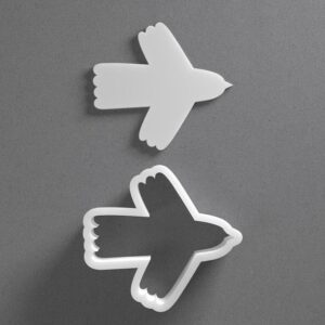 Stylized Ornamental Bird Cookie Cutter Animal Wings Shape cookie Baking Tool for Cookies Biscuits Fondant Dough Clay Jewelry Making Earring Craft Decorating Party Baking and Home Use