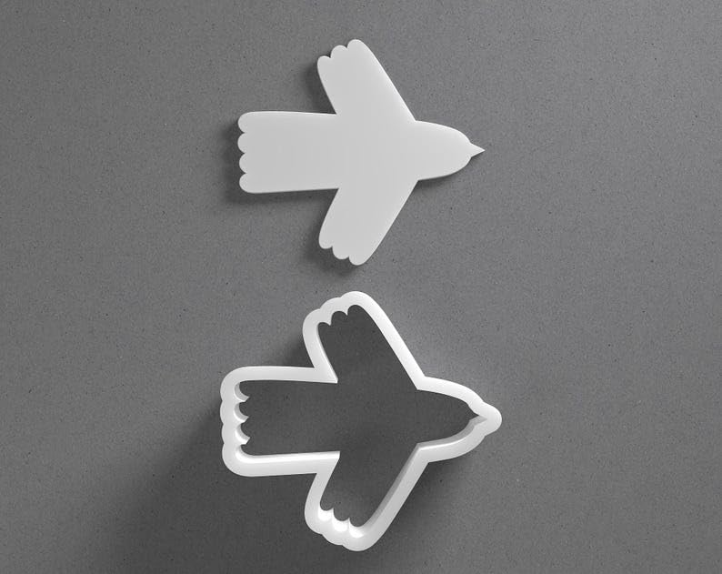 Stylized Ornamental Bird Cookie Cutter Animal Wings Shape cookie Baking Tool for Cookies Biscuits Fondant Dough Clay Jewelry Making Earring Craft Decorating Party Baking and Home Use