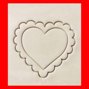 Heart Shape Cookie Cutter Cookie for Valentines Day Anniversary Wedding Love Theme Biscuit Fondant Decorating Tool Romantic Baking Crafts Engagement Party Treats and Gift Box Projects