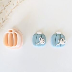 Pumpkin Cookie Clay Earring Cutter Set for Fall and Autumn Designs, Durable Polymer Clay Cutters for Crafting Seasonal Earrings, Basic Clay Jewelry Cutters Perfect for Handmade