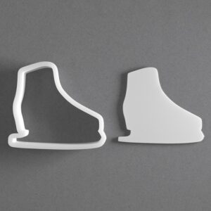 Black Ice Skate Cookie Cutter Mini To Large cookie Winter Sports Skating Shape Polymer Clay Jewelry And Earring Cutter Tool Mirrored Pair Set For Seasonal Crafting Baking And DIY Proje