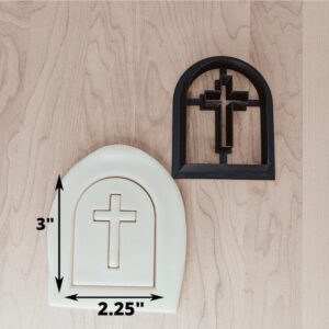 Cross Cookie Cutter Cookie for Fondant, Clay, Dough Simple Religious Design for Baptism, Confirmation, First Communion, Linzer Cookies, Craft Projects Made in India