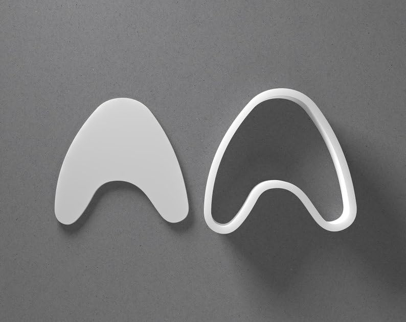 Black Whimsical Arch Cookie Cutter Mini to Large Irregular Rainbow Shape Polymer Clay Jewelry and Earring Cutter Tool Mirrored Pair Set for Handmade Craft Accessories