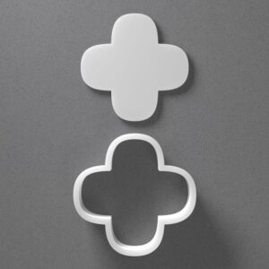 Quatrefoil Cross Cookie Cutter Plus Ornament Shape cookie Baking Tool for Cookies Biscuits Fondant Dough Clay Jewelry Making Earring Craft Decorating Party Baking and Daily Home Use