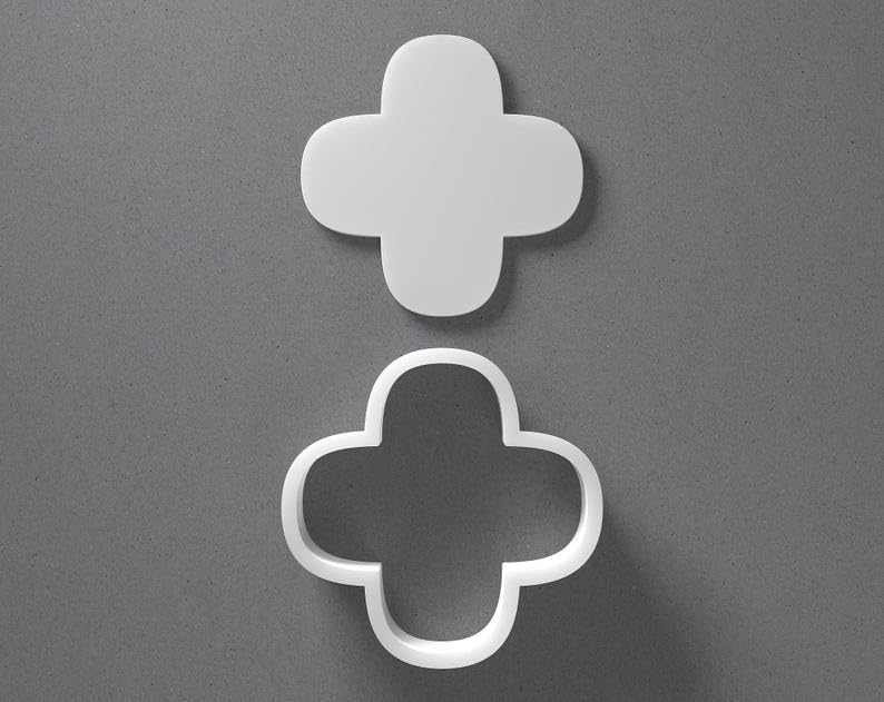 Quatrefoil Cross Cookie Cutter Plus Ornament Shape cookie Baking Tool for Cookies Biscuits Fondant Dough Clay Jewelry Making Earring Craft Decorating Party Baking and Daily Home Use