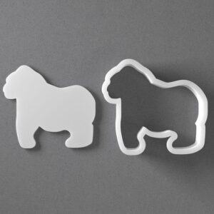 Black Gorilla Cookie Cutter Mini to Large Animal Monkey Shape for Polymer Clay Jewelry Earring Making Mirrored Pair Set cookie Craft Tool Made in India for Daily Creative Use