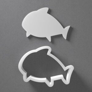 Black cookie Shark Cookie Cutter Mini To Large Animal Fin Shape Polymer Clay Jewelry And Earring Cutter Tool Mirrored Pair Set For Crafting Baking DIY Projects