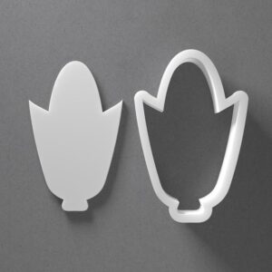 Black cookie Corn Cob Vegetable Food Cookie Cutter Set for Polymer Clay Jewelry Earrings Biscuit Fondant Craft Tool Mirrored Pair Suitable Mini Medium Large Sizes for Baking DIY Creati