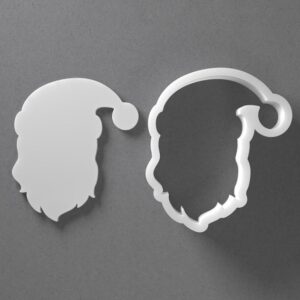 Black Christmas Santa Cookie Cutter Mini to Large Shape for Polymer Clay Jewelry Earring Making Mirrored Pair Set cookie Craft Tool Made in India for Daily Creative Use