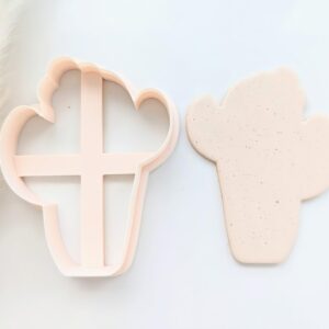 Cactus Cookie Cutter for Biscuit Fondant Pastry Dough Large Desert Plant Clay Cutter for Polymer Clay Crafts Succulent Shape Cutter for Baking Projects and DIY Southwestern Theme