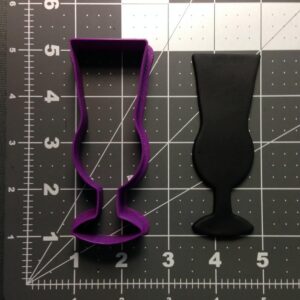 Cocktail Glass 100 Cookie Cutter Black Cookie Drink Theme Baking Mold for Party Cookies Bachelorette Celebrations Bar Decor Fun Kitchen Projects and Creative Gifts for Adults