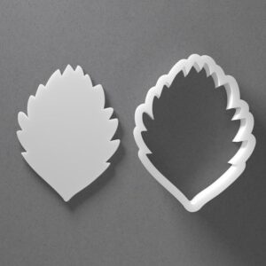 Black Strawberry Leaf Cookie Cutter Mini to Large Summer Leaf Shape for Polymer Clay Jewelry Earring Making Mirrored Pair Set cookie Craft Tool India