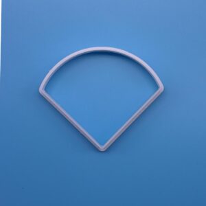 Baseball Field Diamond Shape Polymer Clay Cutter Cookie Fondant Biscuit Cutter Sharp Tapered Edge Tool for Earrings Jewelry Making Sports Theme Cupcake Decoration Baking Craft Projects