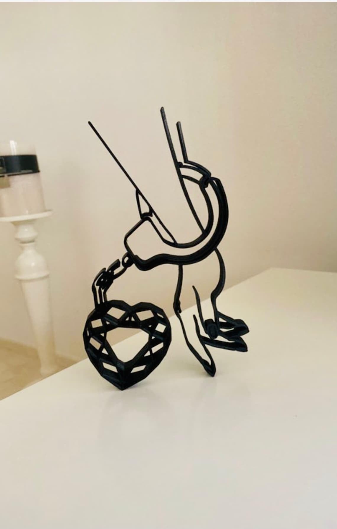 Prisoner of Love: Minimalist Statue Sculpture - Shelf Sitter, Tabletop Figure, Gift for Christmas and Beyond - Image 3