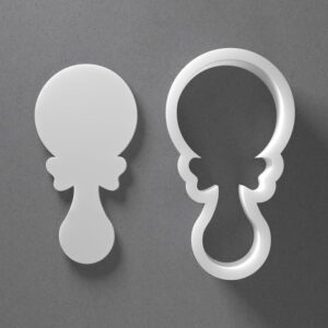 Baby Rattle Cookie Cutter Baby Shower Design Baking Tool for Cookies Biscuits Fondant Dough Clay Jewelry Making Earring Craft Decorating Party Baking and Daily Home Use