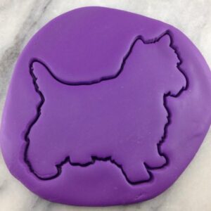 Black Yorkie Terrier Cookie Cutter Outline Plastic Stamp Stencil for Cookies, Fondant, Biscuits, and Clay Crafts, Pet Lover Baking Mold for Dog Themed Party Treats in India