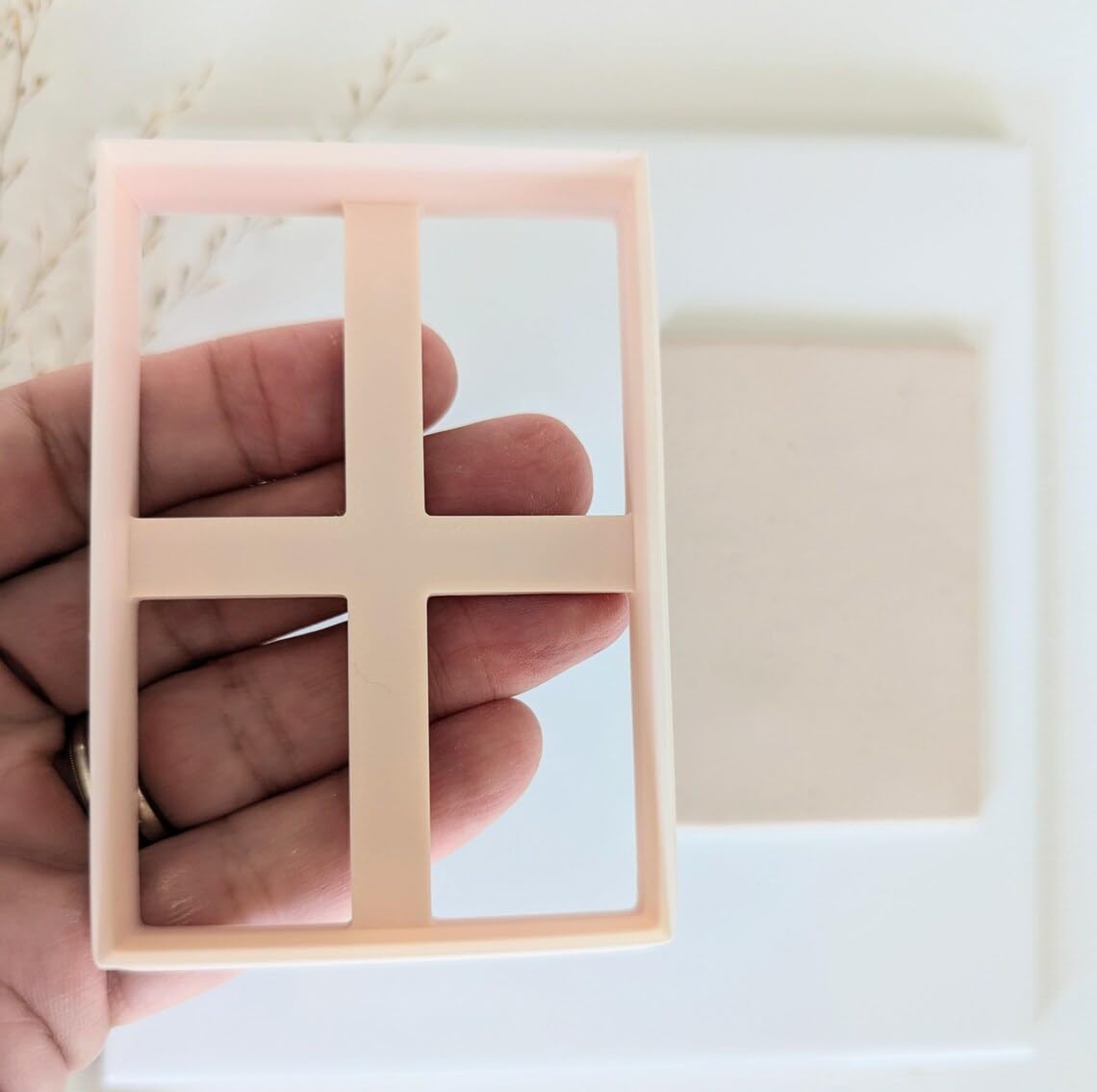 Rectangle Cookie Cutter for Clay and Fondant Fall Polymer Clay Cutter for Back to School Crafts DIY Jewelry Making Large Rectangle Shape Cutter for Classroom Baking Projects and Art - Image 2