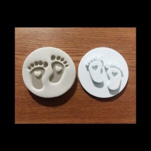 Black Baby Feet Embosser Stamp Cookie Cookie and Cupcake Decorating Tool Made in India for Newborn Celebration Baking Baby Shower Homemade Treats Birth Announcement Crafts and Keepsake