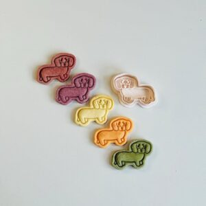 Black Dog Cookie Cutter Stamp Set Dachshund Puppy Shape Animal Theme Baking Tool for Cookies Fondant Clay Treats Creative Dessert Making for Parties Pet Lovers and Everyday Use