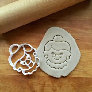 Cookie Mrs. Claus Cookie Cutter Multi Size for Christmas Holiday Baking Mrs. Claus Shaped Decoration Tool for Kids Party Snacks Shaped Treats Made in India Durable Kitchen Accessory