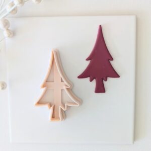 Christmas Tree Cookie Cutter for Holiday Baking and Crafts Polymer Clay Cutter for Festive Clay Earrings Fondant Cookies Tree Ornaments Cake Decorations and Seasonal Art Projects
