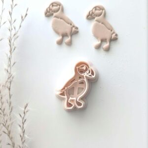 Puffin Bird Clay Earring Imprint Cutter Cookie Polymer Clay Jewelry Cutter Tool for Handmade Bird Themed Earrings DIY Craft Accessories Wildlife Designs and Nature Inspired Projects