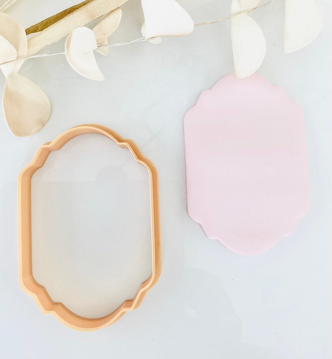 Victorian Oval Cookie Cutter for Elegant Polymer Clay and Fondant Designs, Large Cookie Cutter for Cookies, Clay Crafts, Signature Biscuits, Vintage Baking and DIY Art Projects - Image 3