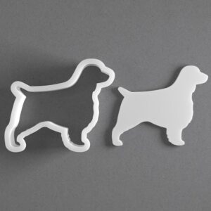 Black English Springer Terrier Cookie Cutter Mini To Large cookie Dog Breed Shape Polymer Clay Jewelry And Earring Cutter Tool Mirrored Pair Set For Pet Lovers Crafting Baking And DIY