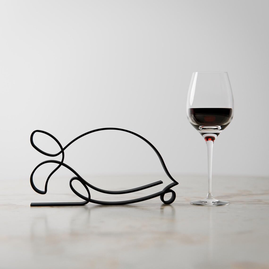 Elegant Turtle Line Art Statue Sculpture, Unique Turtle Lover Gift Idea, Minimalist Home Decor Accent, Custom Line Art Figure for Animal Enthusiasts, Durable Statue Design - Image 4