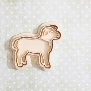 Sheep Cookie Cutter Set for Farm Animal Theme Baking Lamb Shape Biscuit Pastry Fondant Sugar Paste Cutters for Kids Birthday Party Baby Shower Homemade Cookies and Cake Decoration