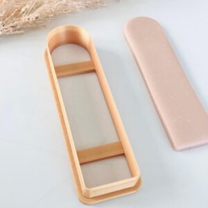 Arch Bookmark Clay Cutter for Polymer Clay Crafts Modern Bookmark Shape Cutter for DIY Clay Projects Artistic Clay Tool for Custom Bookmarks Gift Tags Personalized Stationery Designs