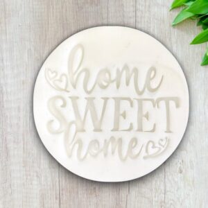 Home Sweet Home Cookie Stamp for Fondant Icing Sugar Paste Cupcake Decoration Homemade Cake Decorating Tools Kitchen Baking Accessories by India
