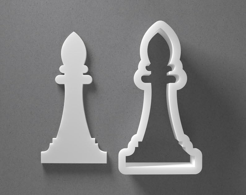 Bishop Chess Piece Cookie Cutter Board Game Shape cookie Baking Tool for Cookies Biscuits Fondant Dough Clay Jewelry Making Earring Craft Decorating Party Baking Home Use - Image 2