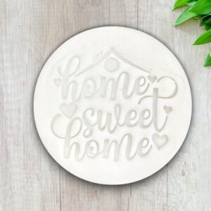 Home Sweet Home Cookie Stamp for Fondant Icing Sugar Paste Cupcake Decoration Baking Tool for Homemade Cake Decorating Supplies by India