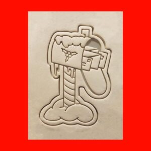 Christmas Mailbox Black Cookie Cookie Cutter for Holiday Baking Festive Mailbox Shaped Cookies Perfect for Christmas Parties New Year Gift Boxes Santa Letters and Winter Celebration