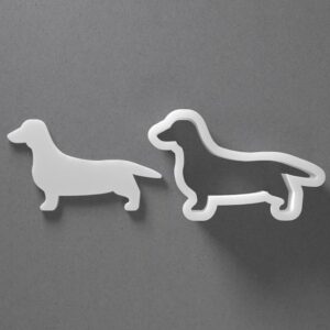 Dachshund Cookie Cutter Dog Breed Shape cookie Baking Tool for Cookies Biscuits Fondant Dough Clay Jewelry Making Earring Craft Decorating Party Baking and Daily Home Use