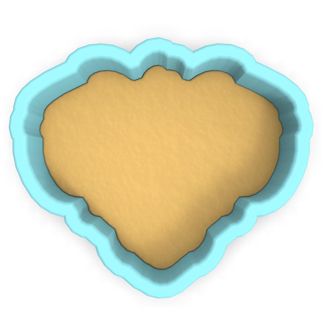 Black Heart Glasses Puppy Cookie Cutter Plastic Fondant Clay Cutter and Stamp for Baking, DIY Crafts, Party Treats, Cake Decoration, and Creative Puppy-Themed Projects - Image 2