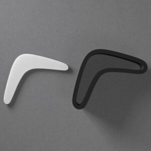 Boomerang Shaped Polymer Clay Cutter with Sharp Tapered Edge for Clean Cutting, Jewelry and Earring Tool for Mini Studs and Pendant Sets, Versatile Cookie Cutter for Crafting and Baking