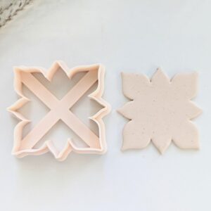 Layered Flower Cookie Cutter for Biscuit Fondant Pastry Dough Large Floral Clay Cutter for Polymer Clay Crafts Multi Petal Blossom Shape Cutter for Baking Projects and Handmade Jewelry