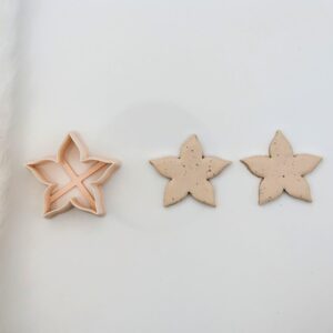 Violet Flower Earring Cutter for Polymer Clay Jewelry Making Floral Clay Earring Shape Cutter for Handmade Earrings DIY Crafts Artistic Accessories Fashion Jewelry and Clay Art Projects